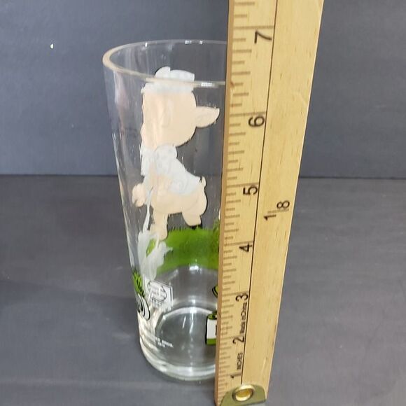 Vintage Pepsi Collector Series Warner Bros Porky & Petunia Pig Drinking Glass - Picture 5 of 5